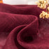 AmHoo 2 Panels Linen Sheer Curtains Premium Heavy Semi Draperies with Grommet Top Drapes Voile Panels Window Treatment for Living Bedroom Room Burgundy 52 x 95 Inch