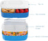 Bentgo Classic - All-in-One Stackable Bento Lunch Box Container - Modern Bento-Style Design Includes 2 Stackable Containers, Built-in Plastic Utensil Set, and Nylon Sealing Strap (Blue)