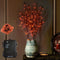 Fudios Halloween Lighted Branches with Timer 100L Orange Fairy Lights 35IN, Artificial Black Branch Lights for Halloween Battery Operated Home Decor Indoor Outdoor Use