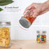 ComSaf Mason Jars with Airtight Metal Regular Lids(8oz/250ml), Sealed Clear Glass Canning Jars with Wide Mouth for Spices, Honey, Jam, Jelly, Ideal for Wedding Favors, Baby Shower Favors, Set of 12