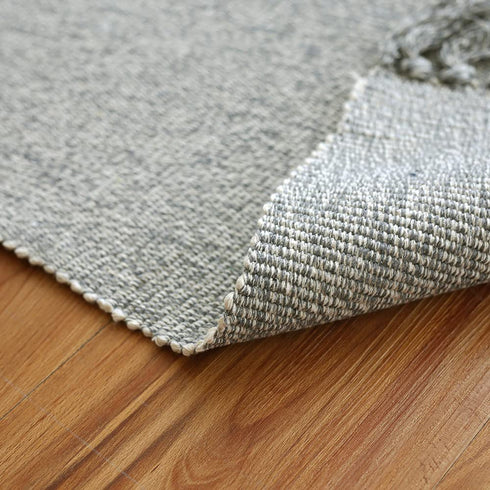 Cotton Bathroom Rug Reversible Laundry Room Rag Rug. Hand Woven Chindi Area Rug Entryway for Kitchen Bathroom Bedroom Dorm