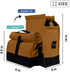 Thermal Insulated lunch Bag Premium Cotton Canvas Cooler Lunch Bag Reusable Lunch Bag for Men Women Kids Adjustable Shoulder Strap Lunch Box Bag for Work School (BROWN)