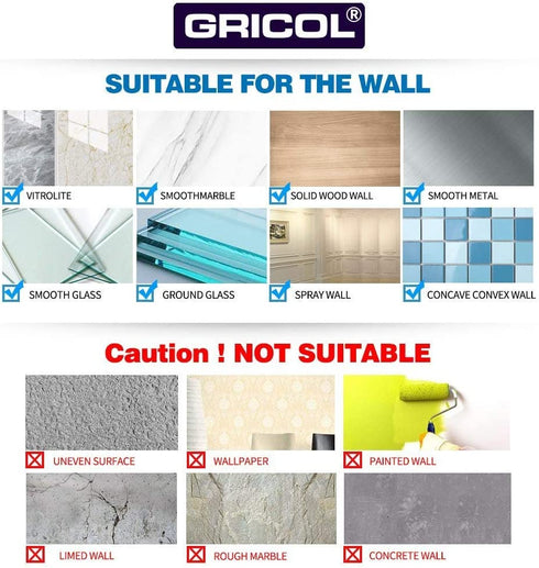 Gricol Shower Caddy Bathroom Corner Shelf with Hooks, Shampoo Holder Organizer, No Drilling Adhesive Basket Storage Wall Mounted Bathtub Organizer, 2 Pack