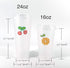Party Hippo Disposable heavy duty Plastic Premium quality clear party Cups with Premium Lids 25 pack (16 oz)