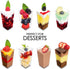 DLux 100 x 3 oz Mini Dessert Cups (no Spoons), Square Tall - Clear Plastic Parfait Appetizer Cup - Small Reusable Serving Bowl for Tasting Party Desserts Appetizers - With Recipe eBook
