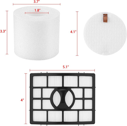 isinlive NV752 Filter Compatible with Shark NV650 NV750 Series Shark Rotator Powered Lift-Away NV650, NV650W, NV651, NV652, NV750W, NV751, NV752, NV831, NV835, AX950, AX951, AX952, AZ1000W AZ1002 AZ1002BRN