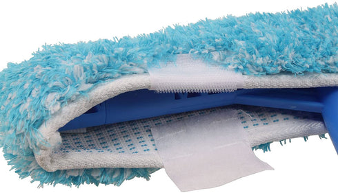 JSMASTER Professional Window Cleaning Combo Squeegee and Microfiber Window Washer with Long Handle 14" 35cm 1pack