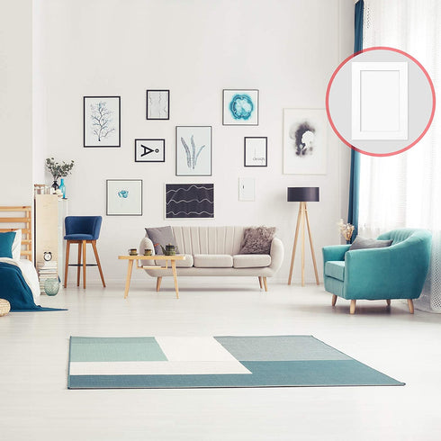 24 Pieces Picture Mats Set, Including 12 Pre-Cut White Photo Frame Mats and 12 White Core Bevel Cutting Mat Boards for 5 x 7, 8 x 10, 11 x 14 Inch Pictures