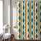 Lush Decor Mid Century Geo Shower Curtain, 72" x 72", Turquoise & Orange