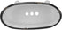 Foreside Home & Garden Black Distressed Rim White Enamel Bathtub Soap Dish