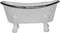 Foreside Home & Garden Black Distressed Rim White Enamel Bathtub Soap Dish