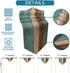 HouseUnique Cotton Linen Table Runner,Wood Teal Table Runner 70 inches Long, Farmhouse Table Runners Dresser Scarves for Dining Room/Kitchen/Wedding Decoration/Holiday Party Table Decor 13"x70"