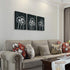 Canvas Wall Art For Living Room Family Wall Decor For Bedroom Kitchen Black And White Pictures Dandelion Flowers Painting Fashion Office Artwork 3 Pieces Framed Canvas Art Bathroom Home Decorations