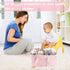 Baby Diaper Caddy Pink Large Collapsible Nursery Organizer Storage Basket for Girl Portable Holder Tote Bag for Changing Table Car Travel Registry Favorites Newborn Essentials Must Haves small dots