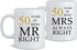 50th Wedding Anniversary for Couples, Golden 50th Anniversary for Parents, 50th Wedding Anniversary Coffee Mugs Grandparents Couples Mugs 50 Year Parents Anniversary Mug