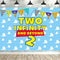 HEETON Two Infinity and Beyond Backdrop Buzz Banner Light Year Toy Inspired Story 2nd Birthday Balloons Party Supplies Decorations Photo Prop for Girl Boy Baby Background -7 x 5ft