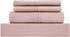Mohap Bed Sheet Set 4 Piece Bedding Sheets & Pillowcases Set Brushed Microfiber Soft Bedding Fade Resistant Easy Care Queen Pink