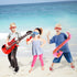 20 Pack Inflatable Rock Star Toy Set Music Instruments Party Props 6 Inflatable Guitars, 6 Inflatable Microphones, 6 Shutter Shading Glasses, 1 Inflatable Piano and 1 Inflatable Saxophone