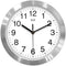 hito Modern Silent Wall Clock Non Ticking 10 inch Sweep Movement Aluminum Frame Glass Cover, Decorative for Kitchen, Living Room, Bedroom, Bathroom, Bedroom, Office