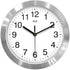 hito Modern Silent Wall Clock Non Ticking 10 inch Sweep Movement Aluminum Frame Glass Cover, Decorative for Kitchen, Living Room, Bedroom, Bathroom, Bedroom, Office