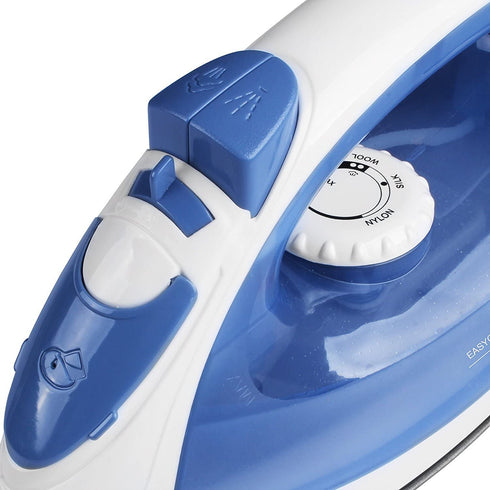Utopia Home Steam Iron for Clothes with Nonstick Soleplate - 1200 Watt Lightweight Travel Iron - Clothes Iron with 360 Degree Swivel Cord - Iron with 200 mm Water Tank (Blue)