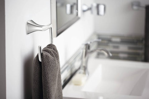 Moen YB5186CH Voss Collection Bathroom Hand Towel Ring, Chrome