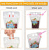 120 Pcs Zipper Plastic Pouches Drink Bags, Heavy Duty Hand-Held Translucent Frosted Reclosable Stand-up Bag 2.4" Bottom Gusset with 120 pcs Straws & Funnel Included
