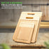 K BASIX Bamboo Cutting Board with Juice Groove 3 Pcs, Organic Wood Cutting Board for Kitchen, Chopping Board for Meat Cutting Board , Wooden Cutting Board for Veggies