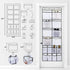 Armindou Extra Large Pockets Hanging Over The Door Shoe Organizer 2 Pack Closet Shoe Organizer With 8 Extra Large Mesh Storage Pockets for Bedroom Door Apartment Storage (White, 64.1X22.8 )