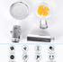 Propeller Turbo Fan 360 Spinning High Pressure Hydro Shower Head - Easy Install Vortex Propeller Driven Spa Shower Heads With Filter (Bule)