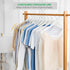 Nature Smile Solid Gugertree Wood Shirt and Dress Hangers with Notches with Antirust Chrome Hook Pack of 10 (White)