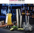 FineDine 14-Piece Cocktail Shaker Set Bartender Kit - Boston Shaker w/ Strainer, Bar Jigger, Bar Spoon & More - Full Stainless Steel Cocktail Set w/ Bar Tools - Drink Mixer Bar Set - Bar Accessories