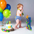 Dinosaur Number 1 Sign Baby First Birthday Cake Smash Photo Prop Dinosaur Birthday Party Decorations Freestanding Paper Mache 1-Year-Old Number Sign