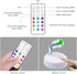 Wireless Spotlight Battery Operated Accent Lights with Remote, LED RGB+W Puck Lights Portable Little Spot Light Angle Adjustable with Dimmer & Timer for Artwork Painting Statue