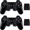 BLUE LAKE Performance 2 Pack Wireless Controller 2.4G Compatible with Sony Playstation 2 PS2 (Jet Black)