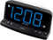 SHARP LED Digital Alarm Clock – Simple Operation - Easy to See Large Numbers, Built in Night Light, Loud Beep Alarm with Snooze, Bright Big Blue Digit Display