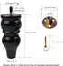 6 inch Legs for Furniture Set of 4 Wood Couch feet Set of 4 for Sofa Armchair Ottoman Coffee Table etc (6 inch Legs)