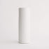 WGV Ceramic Cylinder Vase Width 5" Height 12" Elegant Unique Modern Matte Floral Container Planter Pot Centerpiece for Event Party Wedding Office Home Decor, Smooth White 1 Piece