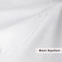 UFRIDAY Extra Long White Shower Curtain, Fabric Bath Curtain with Mesh Window, Weighted Bottom Hem, 72 x 78 Inch