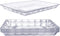 12 Plastic Serving Trays Serving Platters | 9"X13" | Rectangular Disposable Party Platters and Trays | Clear Disposable Serving Trays for Parties | Party Serving Trays and Platters