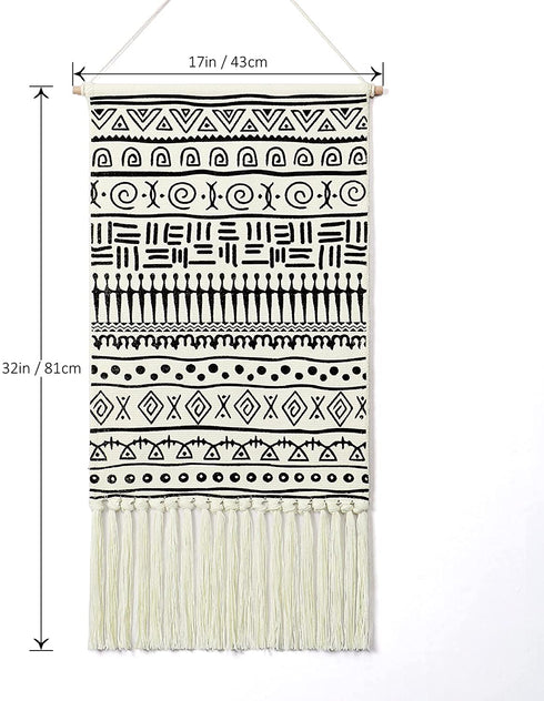 Weldomcor Macrame Woven Wall Hanging Tapestry Trippy Boho Wall Art Decor Chic Home Bohemian Tapestries Mysterious for Bedroom Aztec Apartment Dorm Room Decoration