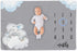 Paishanas Baby Monthly Milestone Blanket | Boy | Girl | Super Soft Premium Fleece | Monthly Blanket | Elephant | Photo Props for Newborn | Photography Backdrop 60" x 40"