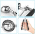 Cookie Scoop Set of 3, Stainless Steel Ice Cream Scoop Include Large-Medium-Small Size Three Color