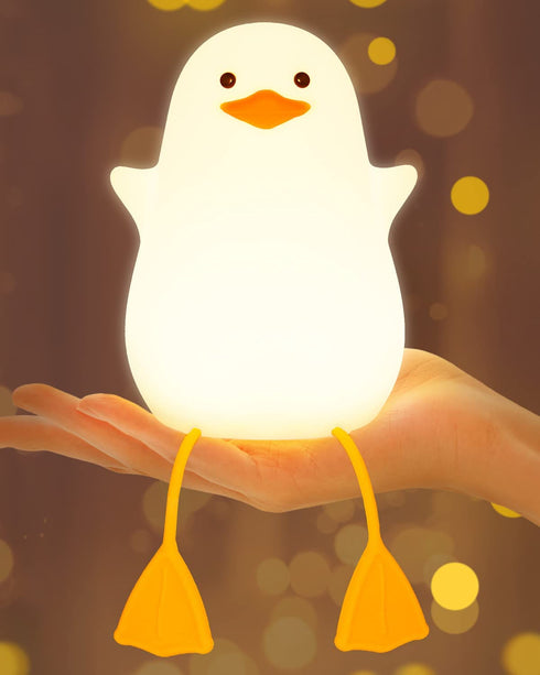 Cute Duck Kids Night Light, Amaredom Nursery Night Light, Kids Breastfeeding and Sleep Aid, Soft Eye Caring Night Light, with Touch Sensor