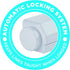 Minky Homecare - VT20600102 5 Line Retractable Clothesline, 72ft, White