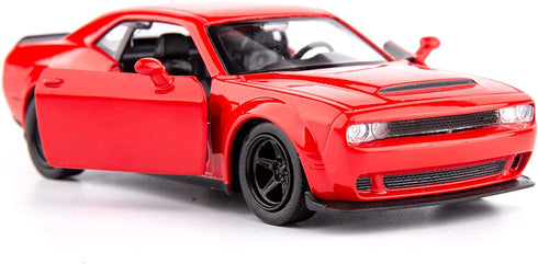 TGRCM-CZ 1/36 Scale Challenger Casting Car Model, Zinc Alloy Toy Car for Kids, Pull Back Vehicles Toy Car for Toddlers Kids Boys Girls Gift (Red )