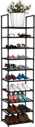 FIDUCIAL HOME 10 Tiers Shoe Rack 20-25 Pairs Sturdy Shoe Shelf