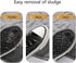 Smabee Indoor Doormat Front Door Mat 17"x28", Keeps Your Floors Clean, Half Round Entrance Mat for Outdoors Toilet Patio Kitchen Bedroom (Gray 3Pcs)