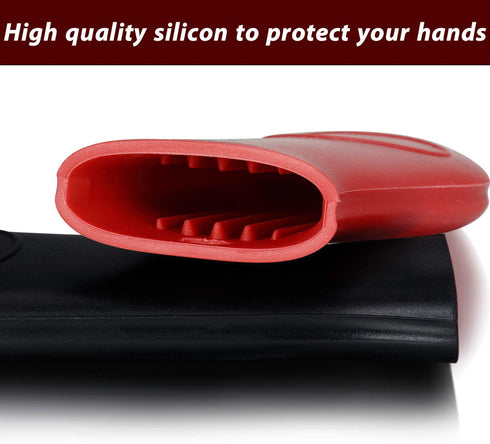 Boao 8 PCS Silicone Hot Handle Holders and Pot Holders Cover Removable Rubber Hot Resistant Pot Holder Sleeves Lid Covers for Cast Iron Skillets Metal Frying Pans Aluminum Cookware Handles