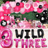Cartoon Mouse 3rd Birthday Decorations Party Supplies for 3 Years Old Girls Balloon Garland Arch Kit with Wild Three Cartoon Mouse Theme Number 3 Balloon